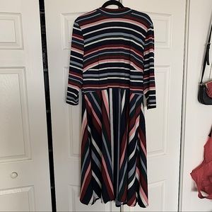 Eloquii Striped Knit Dress